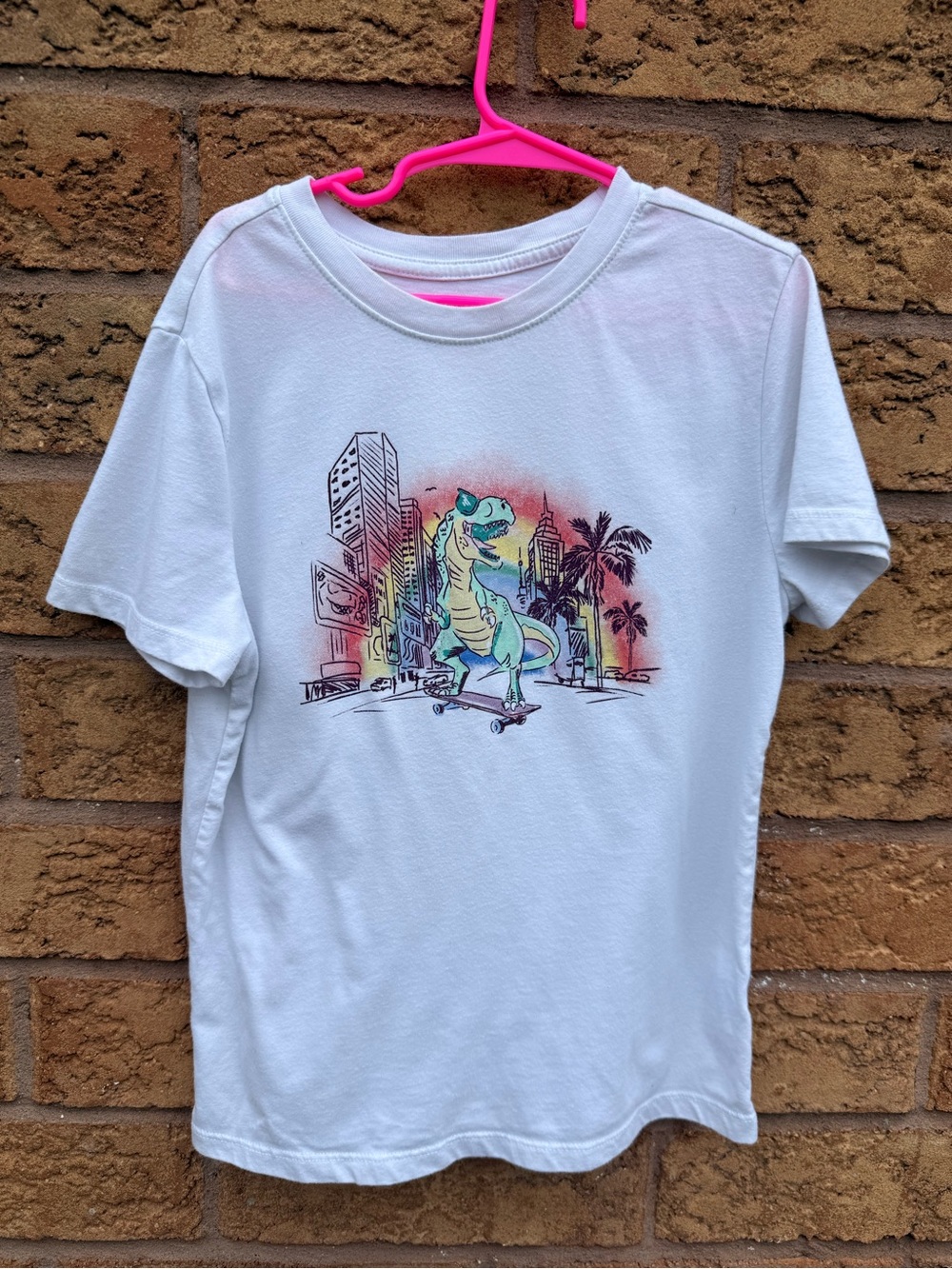 10/$25 • Cat & Jack Skateboarding Dinosaur Graphic T-Shirt